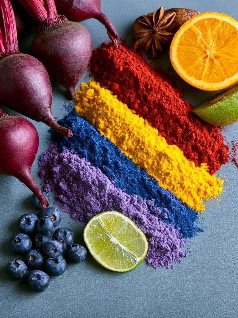 Rainbow Produce Still Life Poster. poster detail