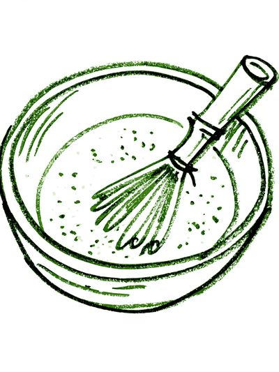 Green Citrus Slice Illustration Poster.