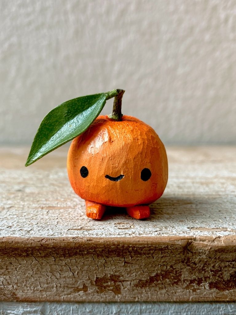 Cute Orange Fruit Photography Poster. poster — food-drink art