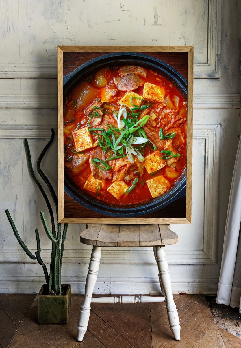 Korean Kimchi Stew Food-Drink Poster. — room view 1