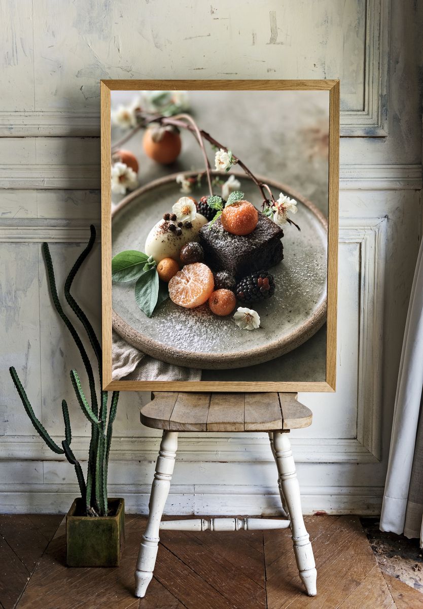 Artful Dessert Still Life Poster. room preview