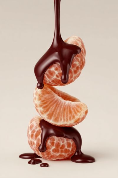 Chocolate Citrus Still Life Poster. poster print