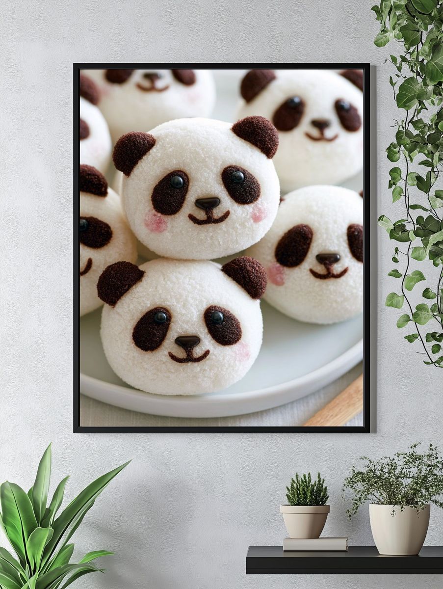Panda Dessert Treats Poster. — room view 4