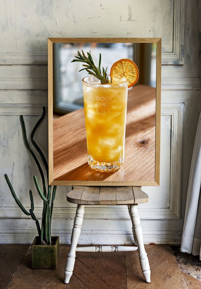 Citrus Spritz Cocktail Photography Poster. room preview