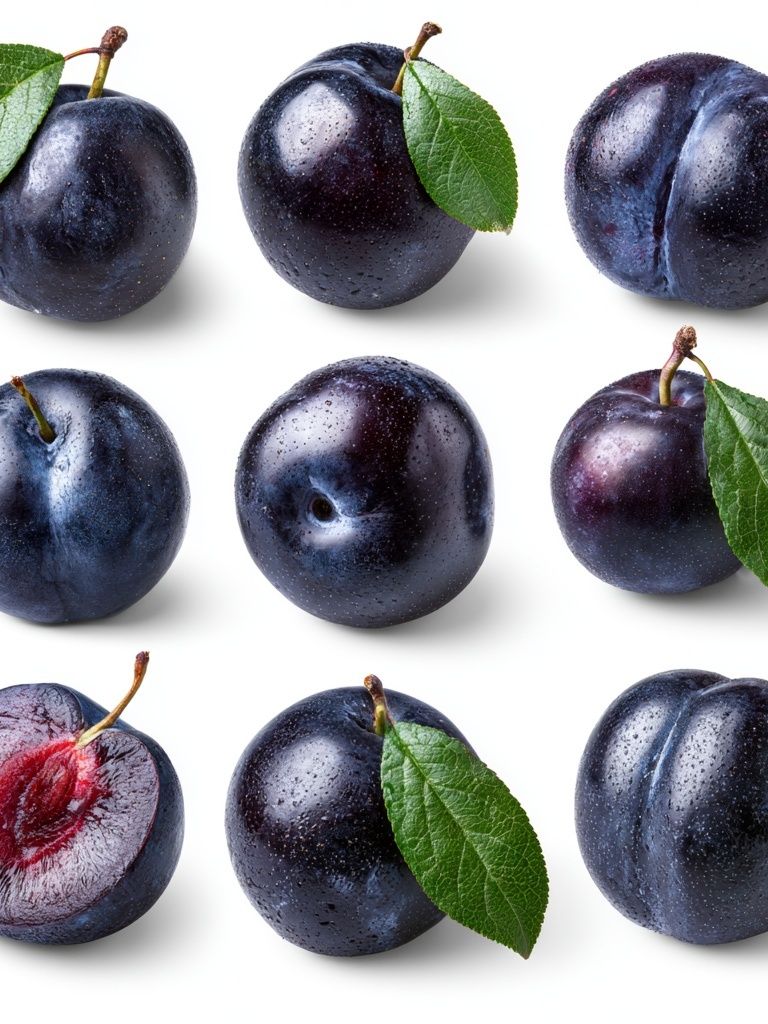 Plum Still Life Photography Poster. poster detail