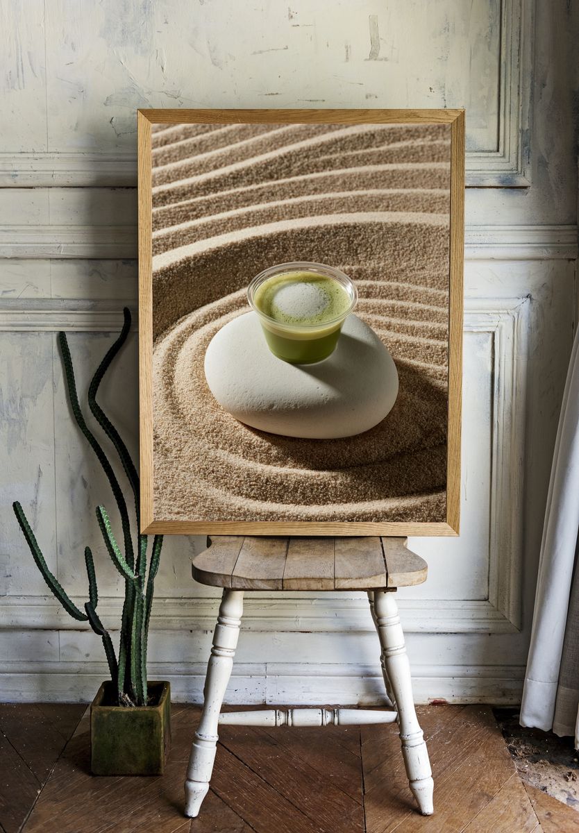 Matcha Still Life Poster. room preview