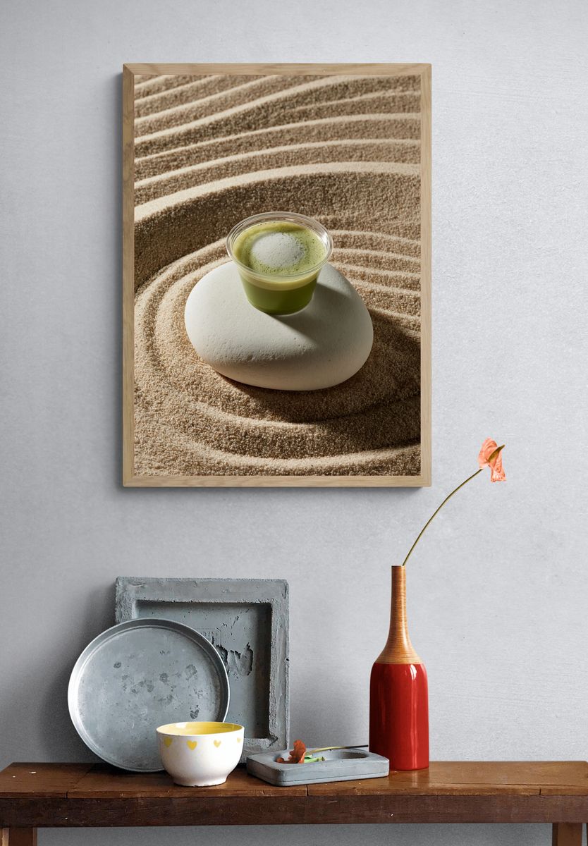 Matcha Still Life Poster. — room view 3