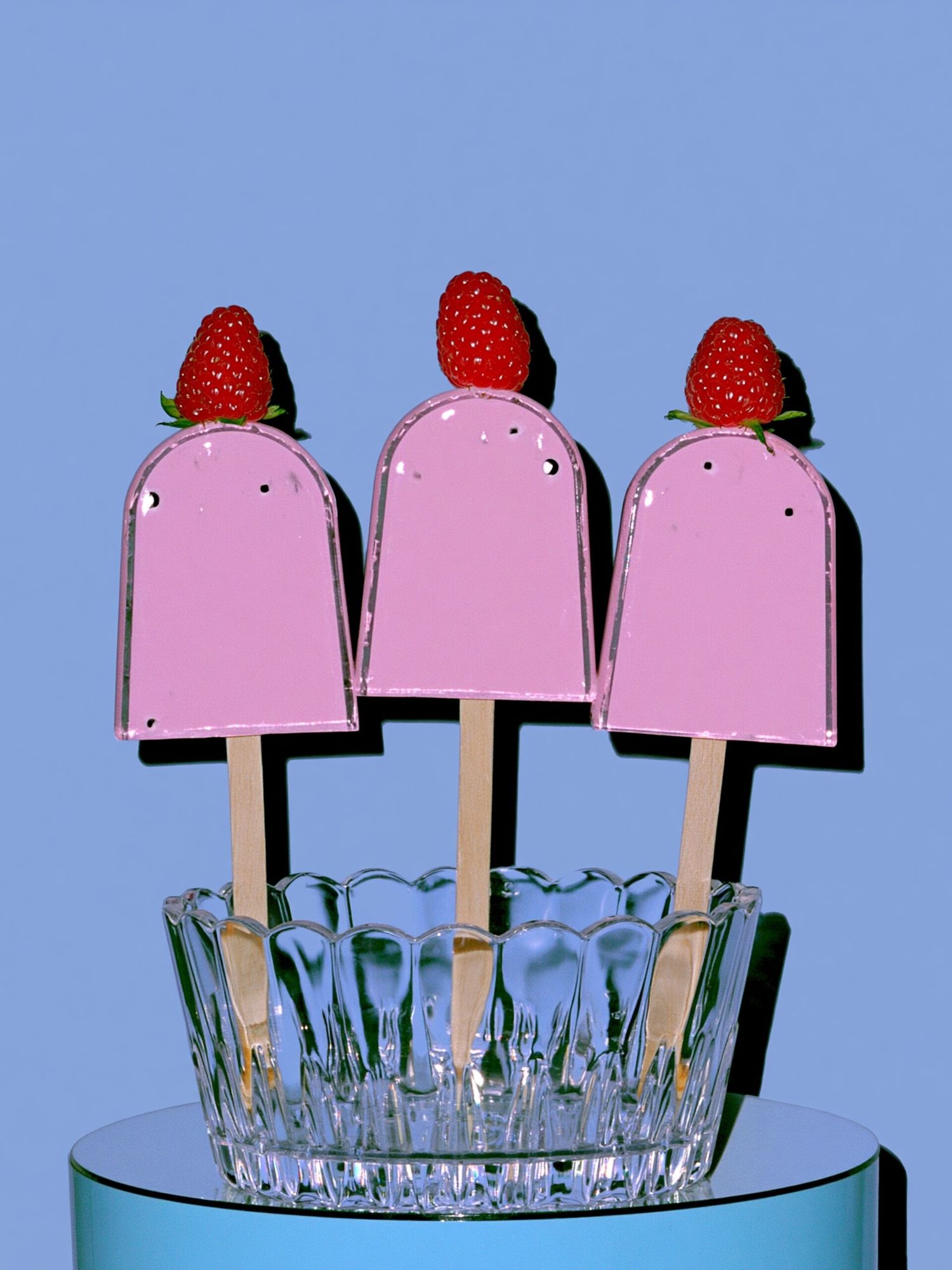 Strawberry Popsicle Still Life Poster. poster — food-drink art