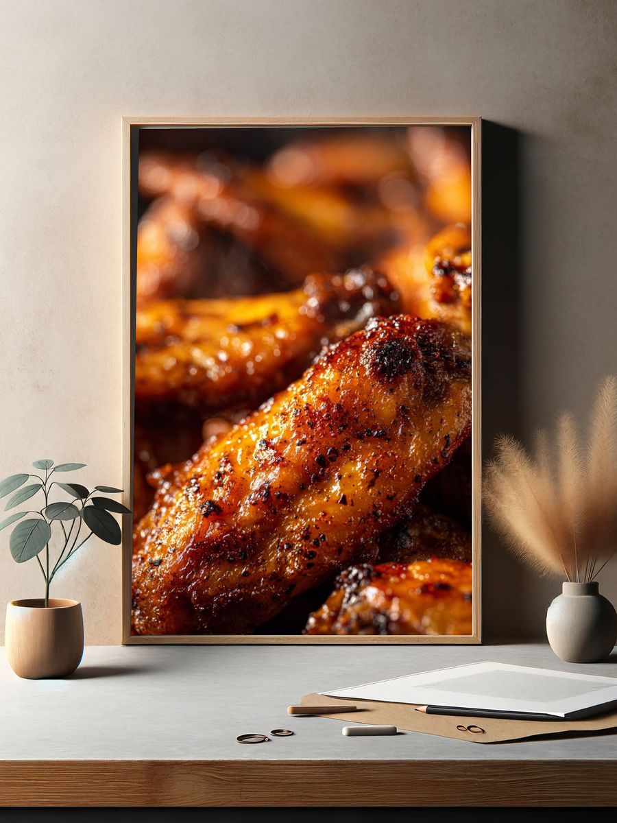 Delicious Chicken Wings — Food Print. — room view 2