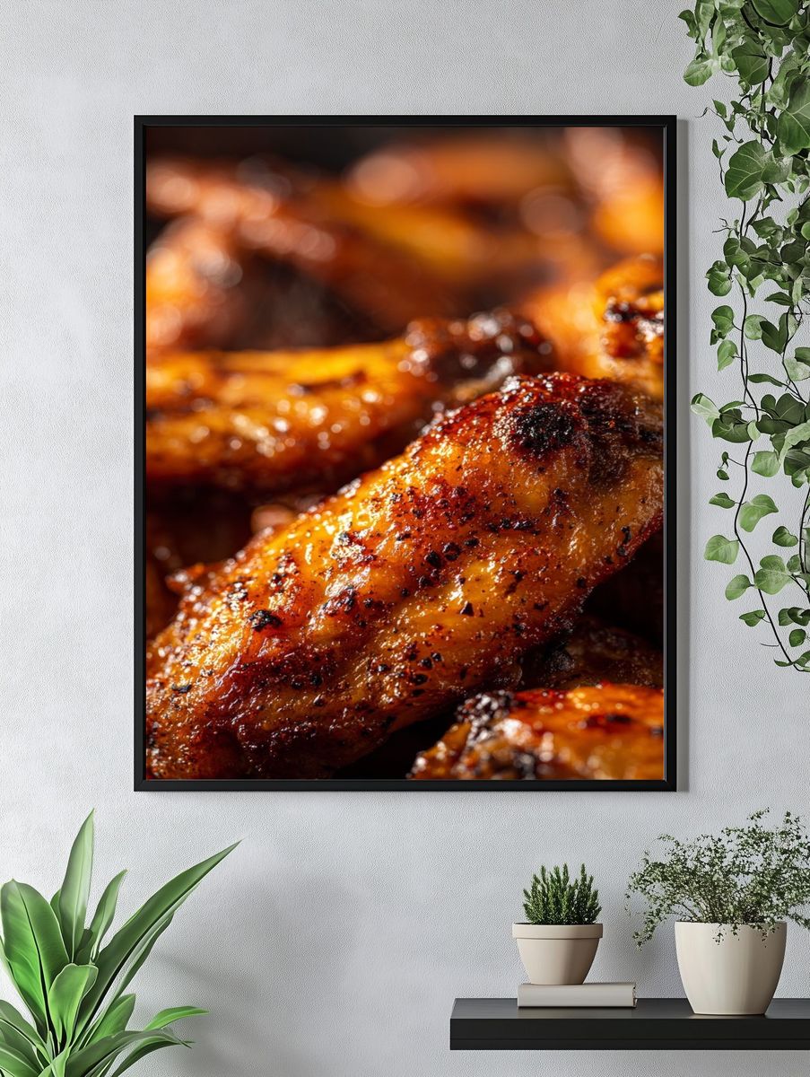 Delicious Chicken Wings — Food Print. — room view 4