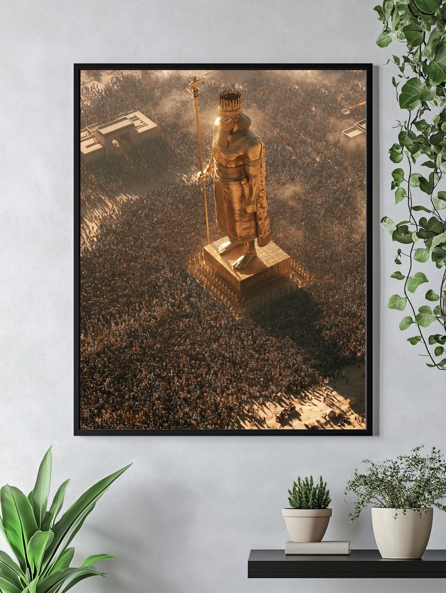 Ancient Egyptian Colossus Fantasy Poster. — room view 4