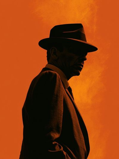 Fedora Silhouette Photography Poster. poster