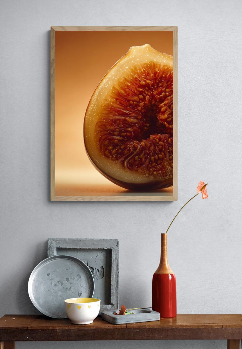 Fresh Fig — Food Photography Print. — room view 3
