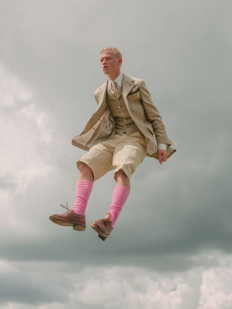 Floating Gentleman — Contemporary Print. poster detail