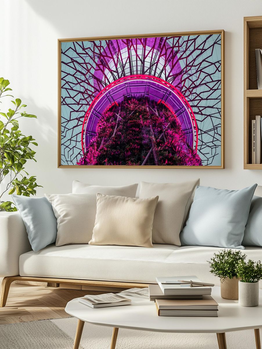 Futuristic Garden — Photography Print. — room view 2