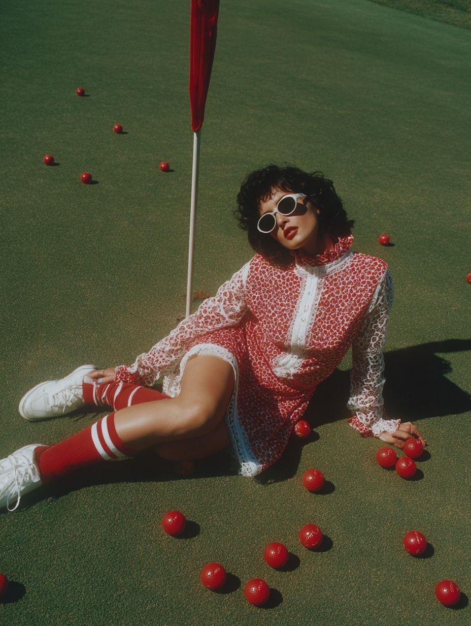 Fashionable Golfer — Photography Print. poster — fashion art