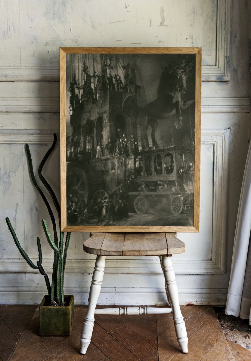Dark Gothic Castle Procession Print. — room view 1