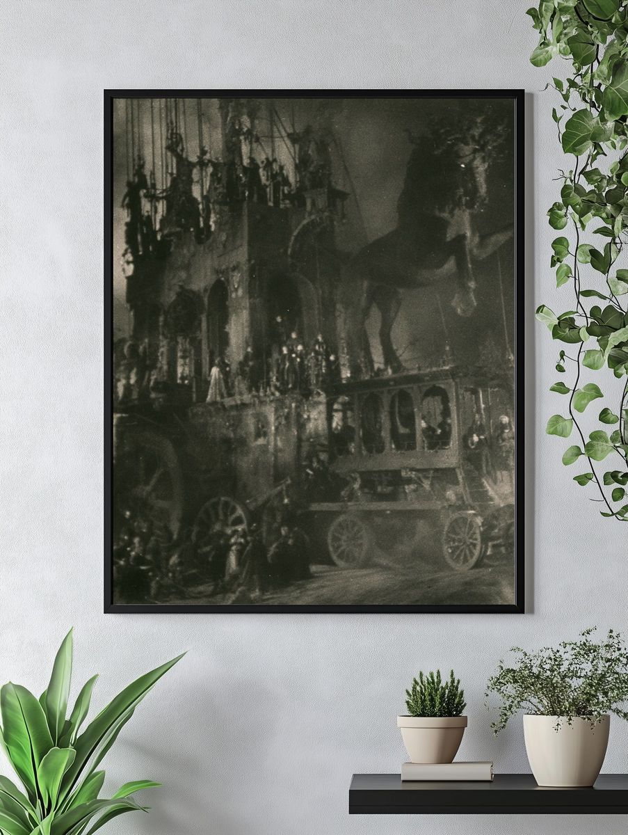 Dark Gothic Castle Procession Print. — room view 4