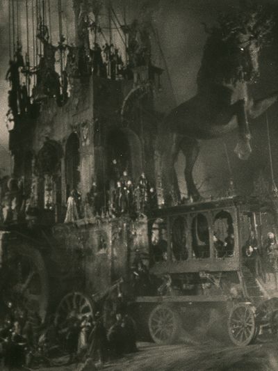 Dark Gothic Castle Procession Print.