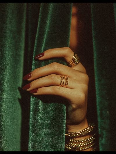 Elegant Hand with Rings — Fashion Photography Print. poster print