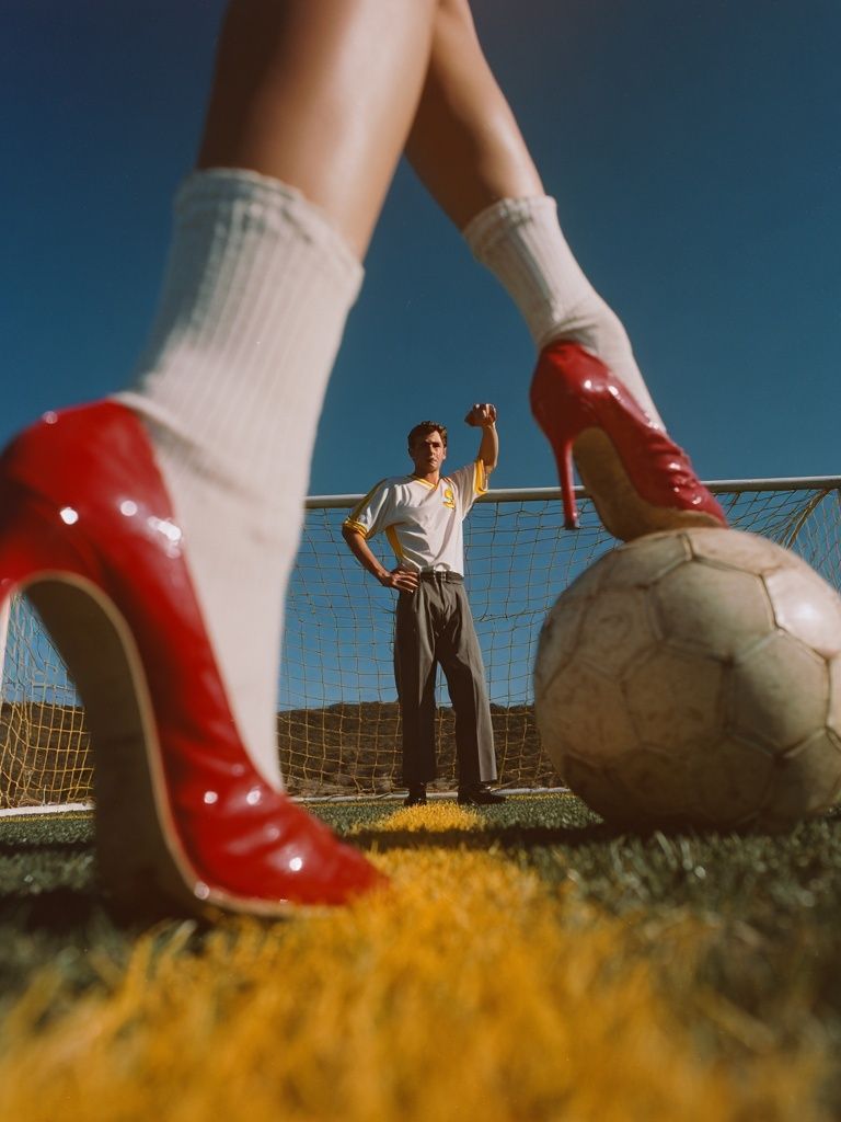 Soccer High Heels — Fashion Print. poster detail