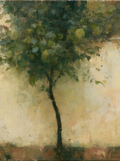 Solitary Tree Impressionist Poster.