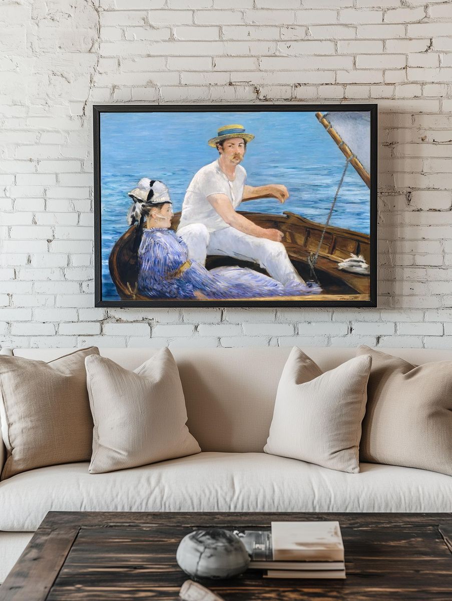 Boating (1874) painting high resolution. — room view 1