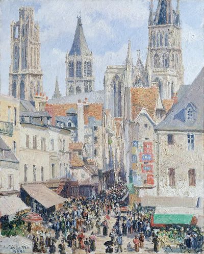 Grocery Street, Rouen (1898) Camille. poster