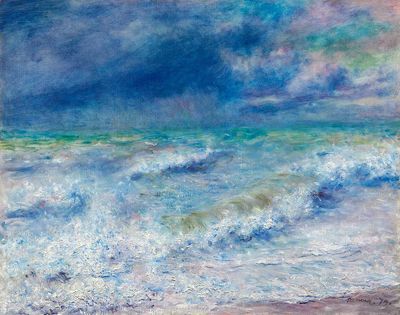 Seascape (1897) Pierre-Auguste Renoir. poster print