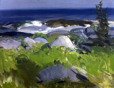Vine Clad Shore, Monhegan Island. poster print