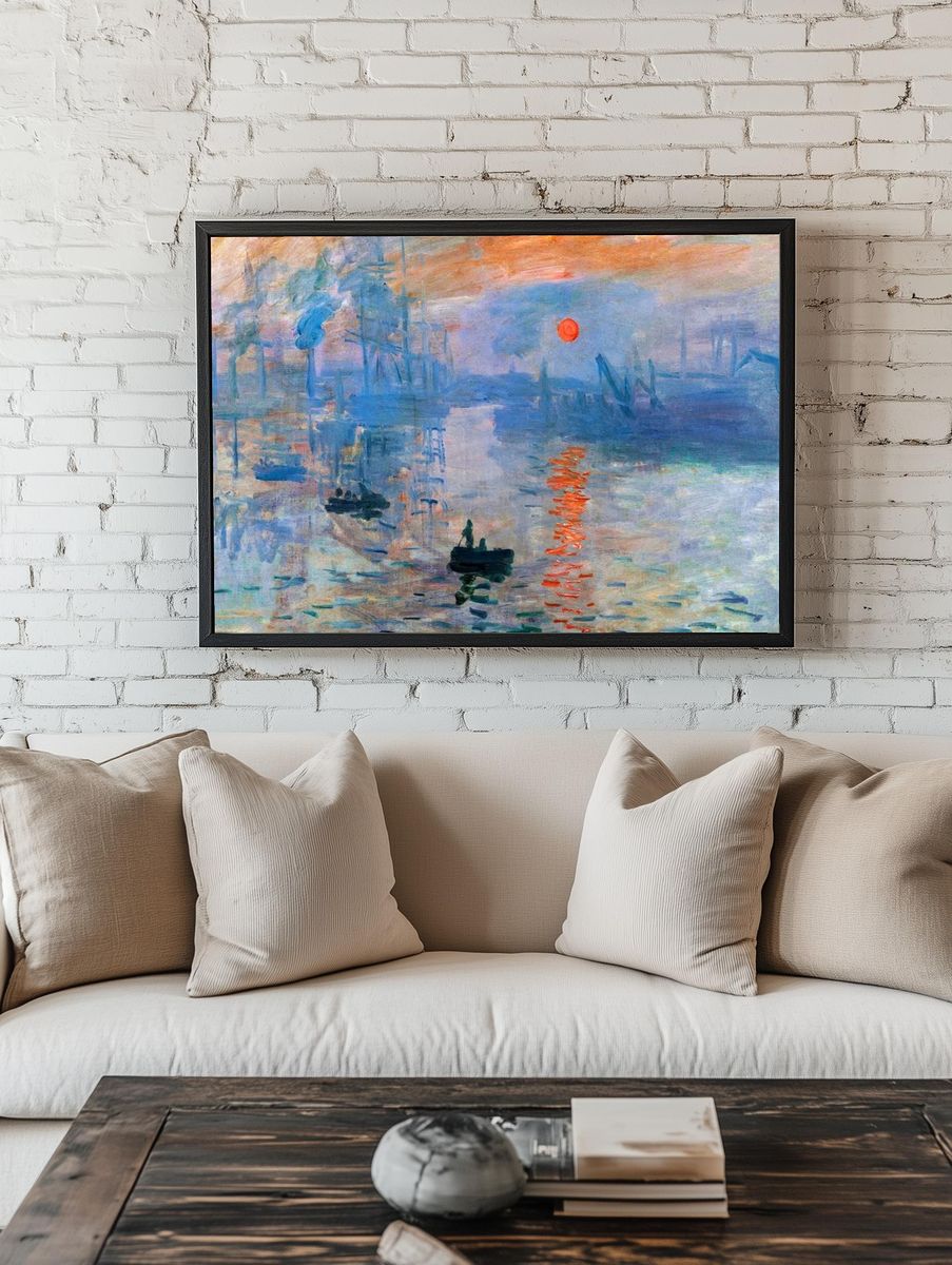 Monet impressionist desktop wallpaper, HD room preview