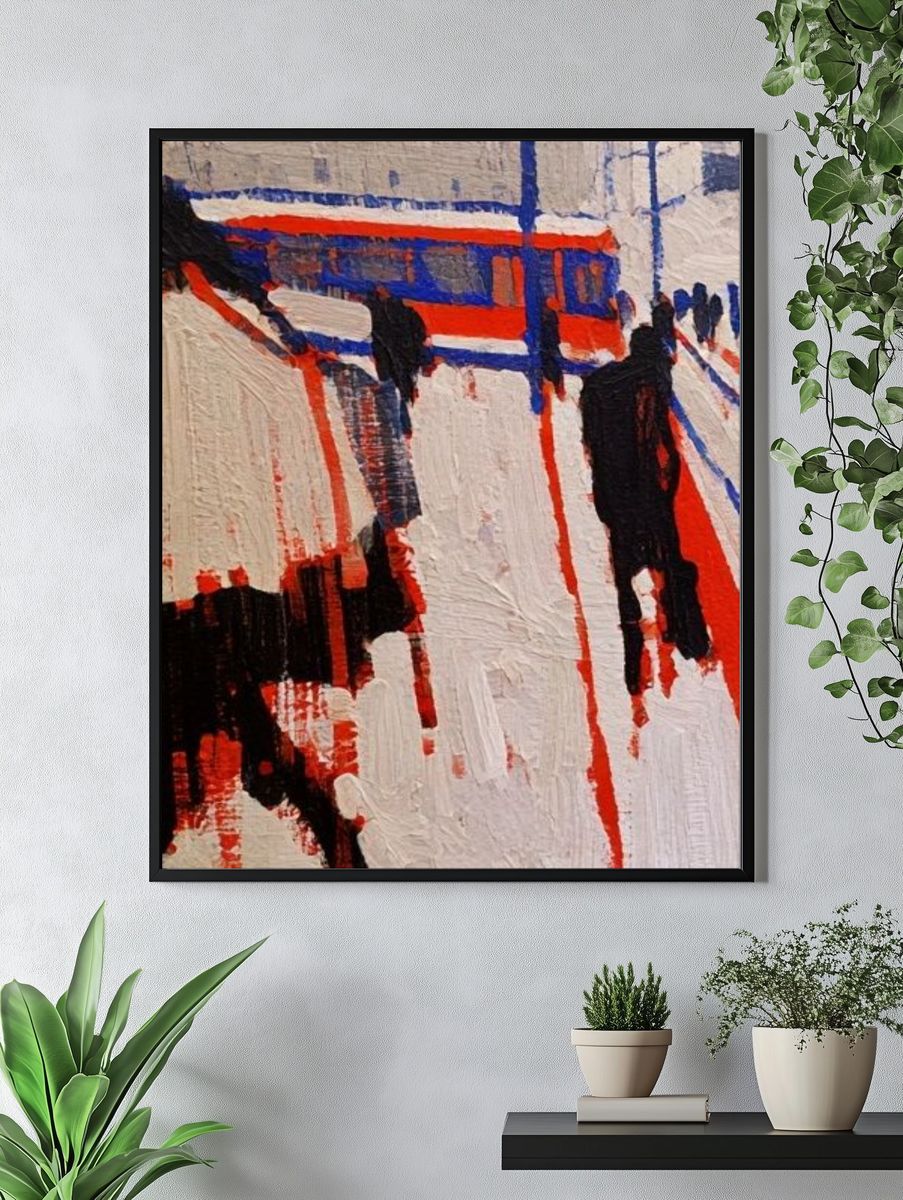 Urban Walk Abstract Poster. — room view 4