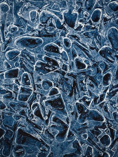 Frozen Ice Abstract Poster. poster