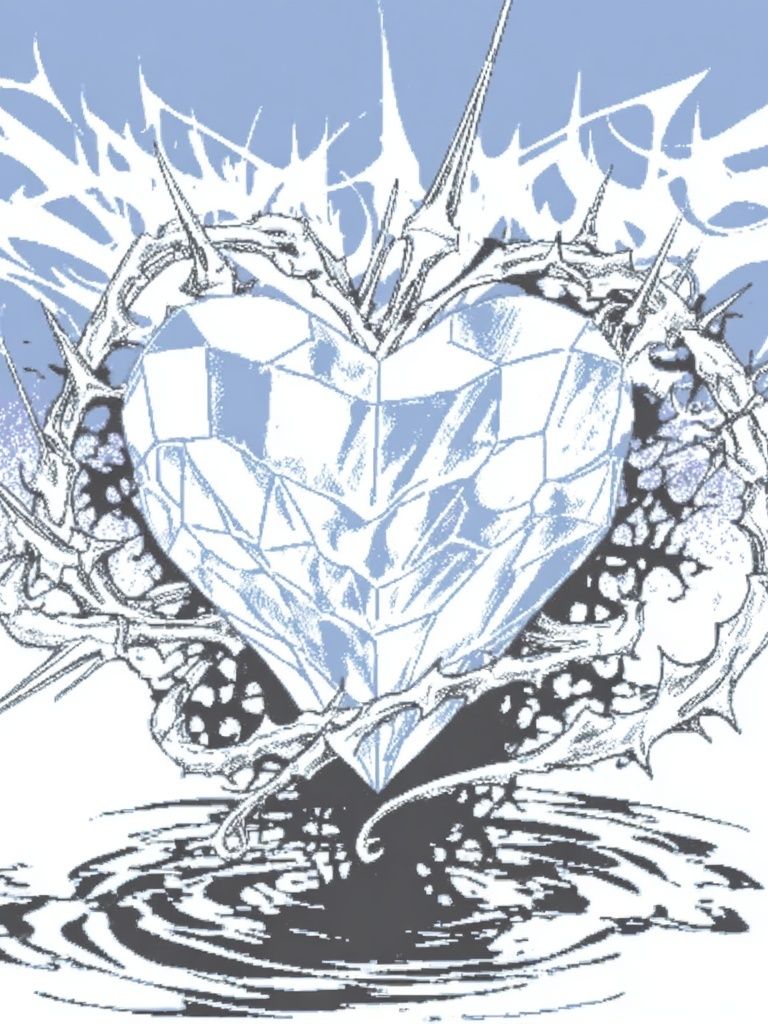 Crystal Heart Thorn Poster. poster detail