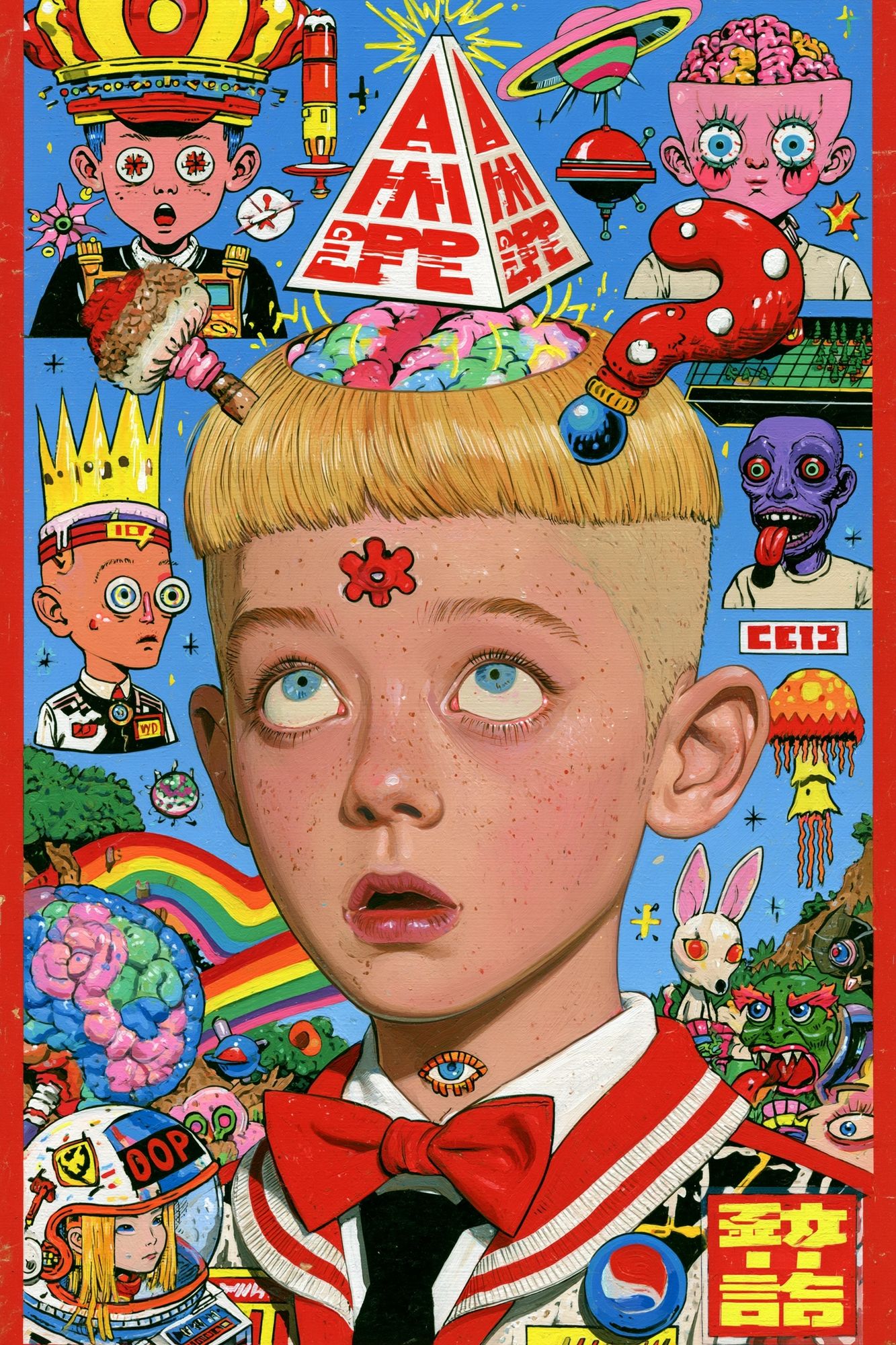 Surreal Pop Collage Poster. poster — fine-art art