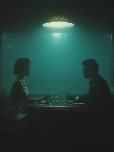 Intimate Dinner — Fine Art Print. poster