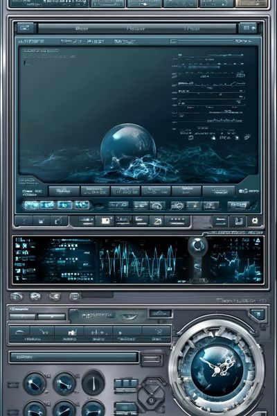 Futuristic Interface Design Poster. poster print