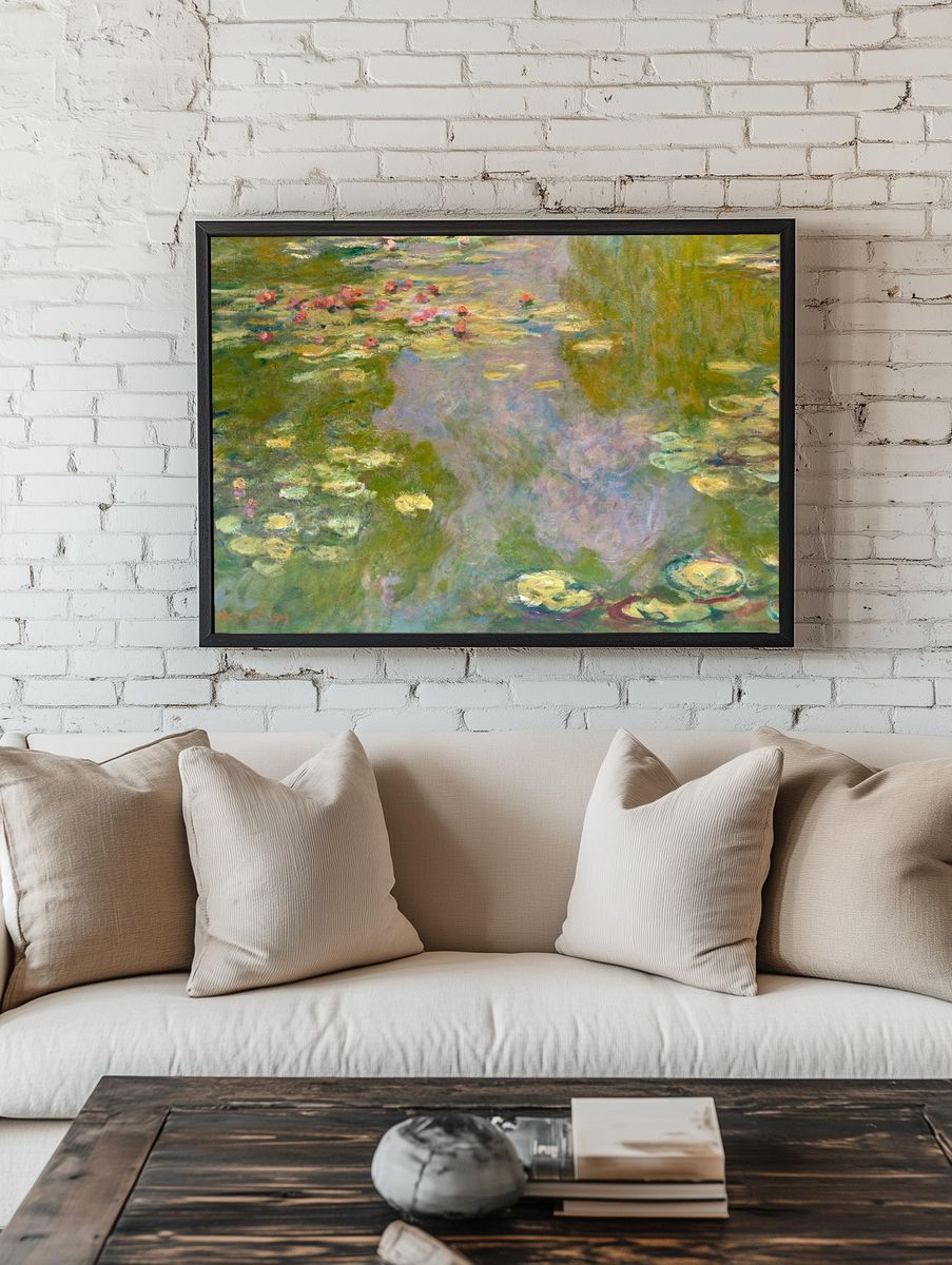 Monet impressionist desktop wallpaper, Water. — room view 1