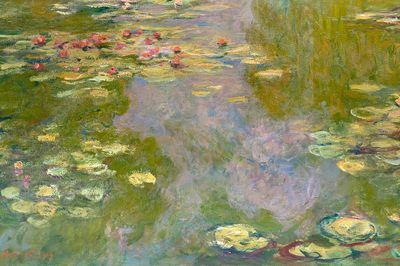 Monet impressionist desktop wallpaper, Water. poster print