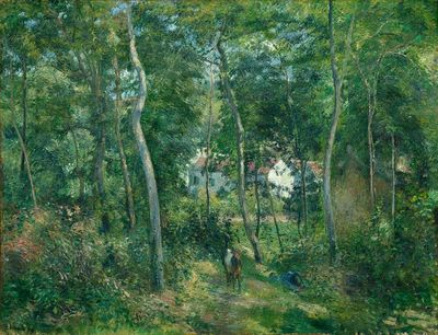 Edge Woods L'Hermitage, Pontoise (1879). poster print