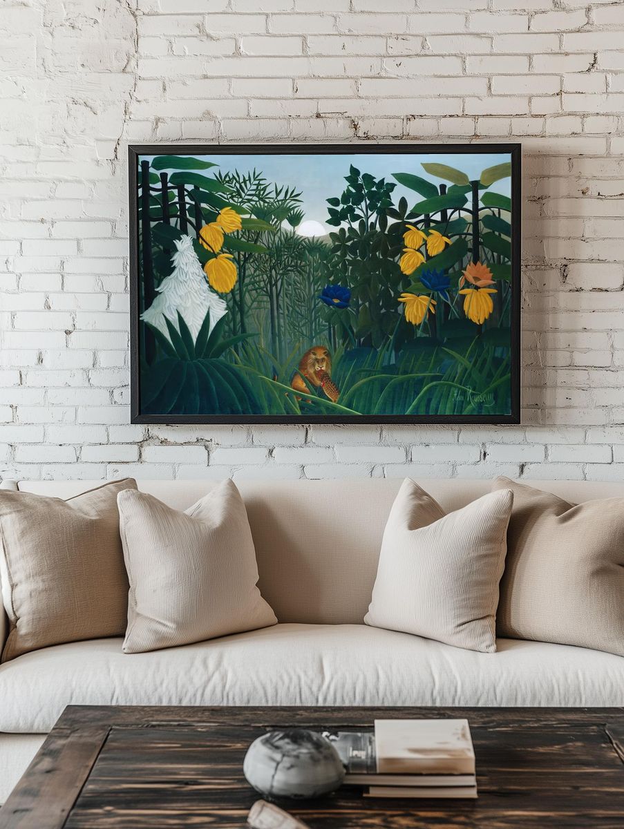 Repast Lion (1907) Henri Rousseau room preview
