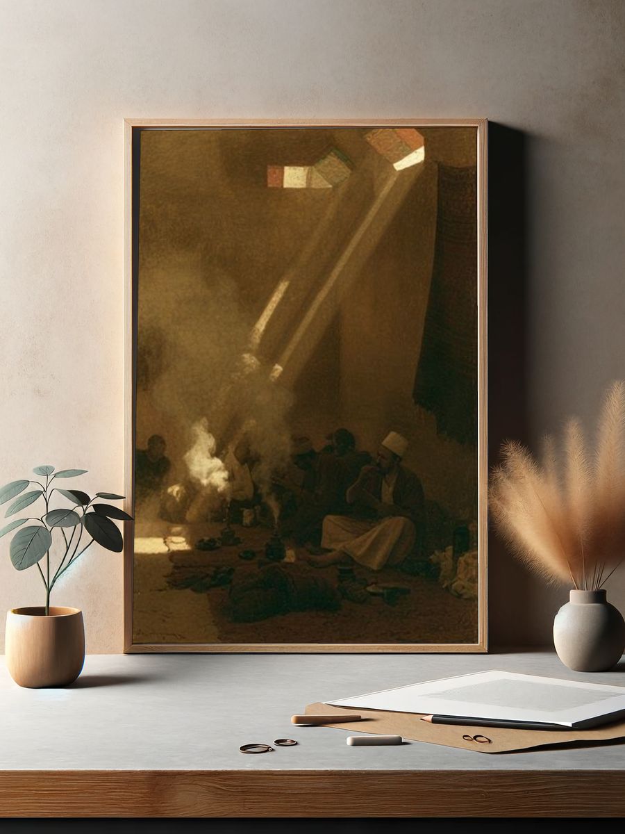 Sunlit Gathering — Fine-Art Print. — room view 2