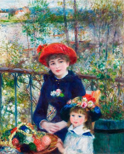 Two Sisters (On Terrace) (1881). poster print