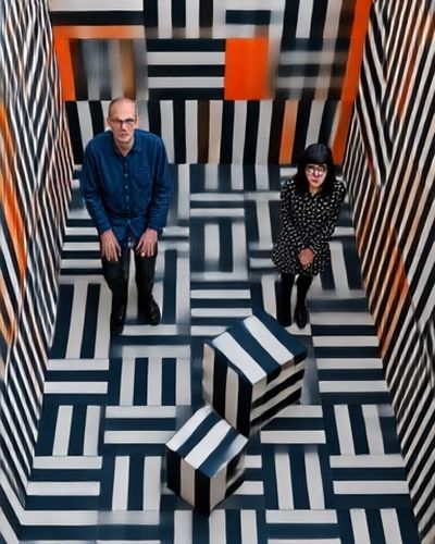 Optical Illusion Interior Poster.