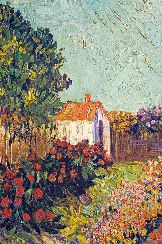 Van Gogh iPhone wallpaper, Landscape. poster — fine-art art