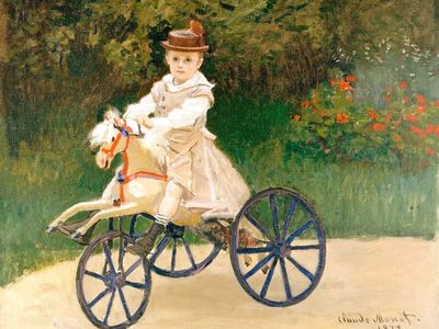 Jean Monet His Hobby Horse. poster print