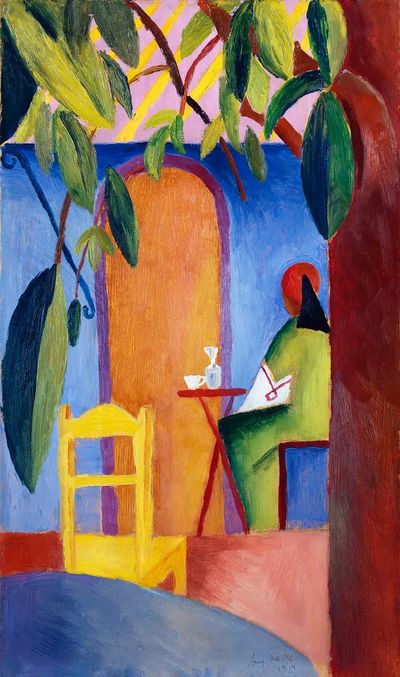 August Macke 's Türkisches Café.