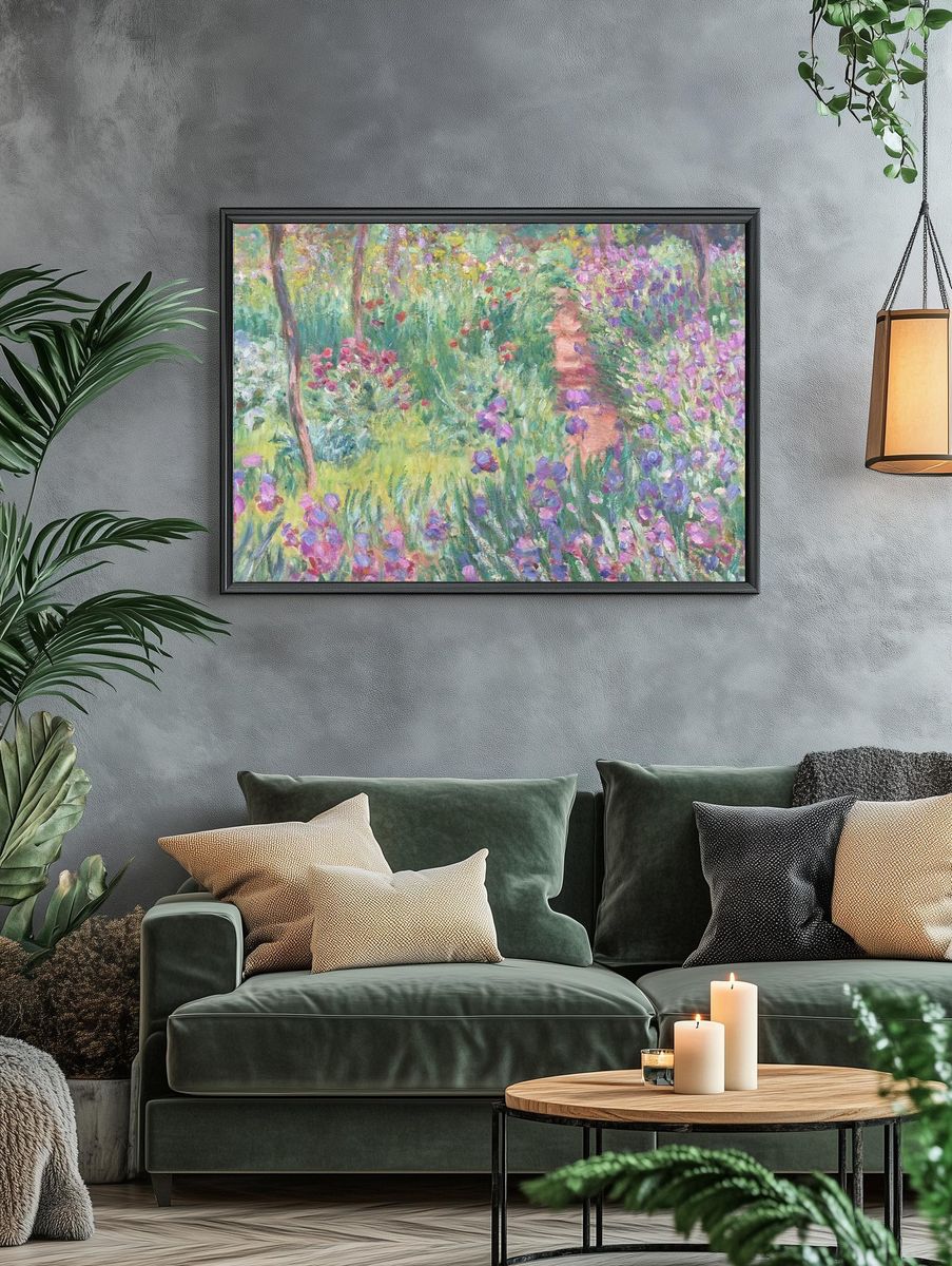 Monet impressionist wallpaper, HD background. — room view 4