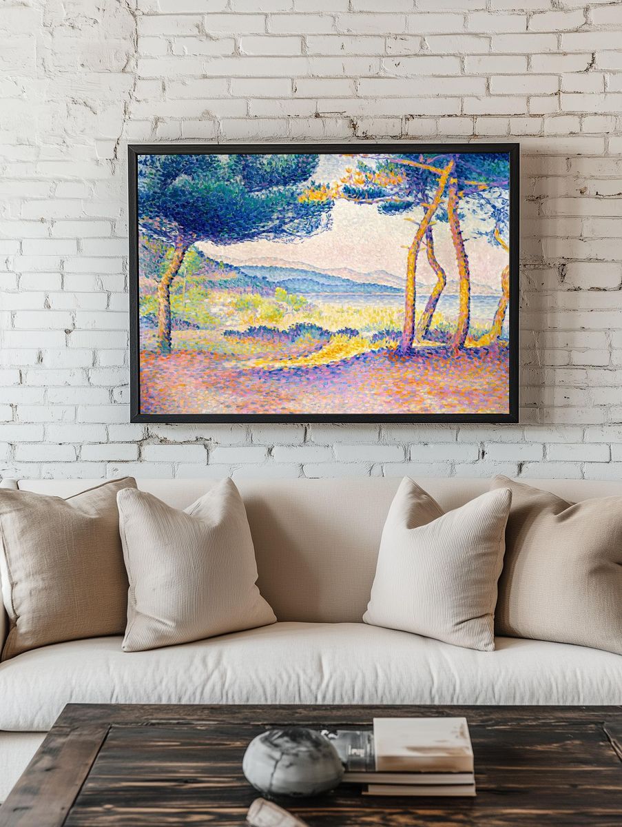 Pines Along Shore (1896) painting. — room view 1