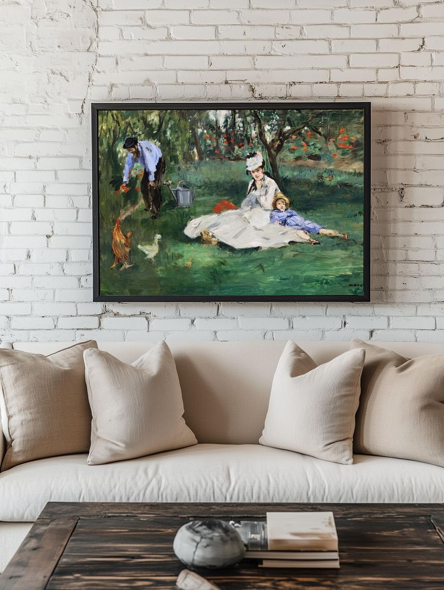 Monet Family Their Garden Argenteuil. — room view 1